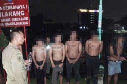 Lagi-lagi Belasan Pemuda di Surabaya Terjaring Razia Saat Pesta Miras