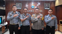 Plt Kepala Rutan Kelas IIB Rantau Silaturahmi dengan Kapolres Tapin Tingkatkan Sinergi