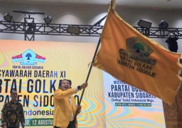Golkar Sidoarjo Aklamasi Pilih Adam Rusydi, Dapat Dukungan Lintas Partai