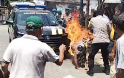 Pelaku Curanmor Viral Dibakar Massa di Surabaya Meninggal Setelah Dirawat Intensif
