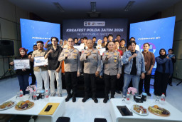 KREAFEST 2026, Polda Jatim Ajak Generasi Muda Manfaatkan AI Lawan Hoaks dan Kejahatan Digital