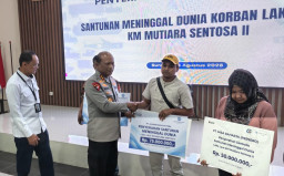 Wamenhub Kunjungi Korban KM Mutiara Sentosa II, Keluarga Korban Terima Santunan hingga Rp125 Juta
