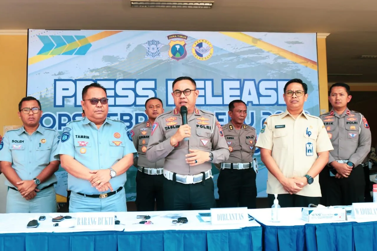 Ratusan Kendaraan Terjaring Razia Operasi Zebra Semeru 2023