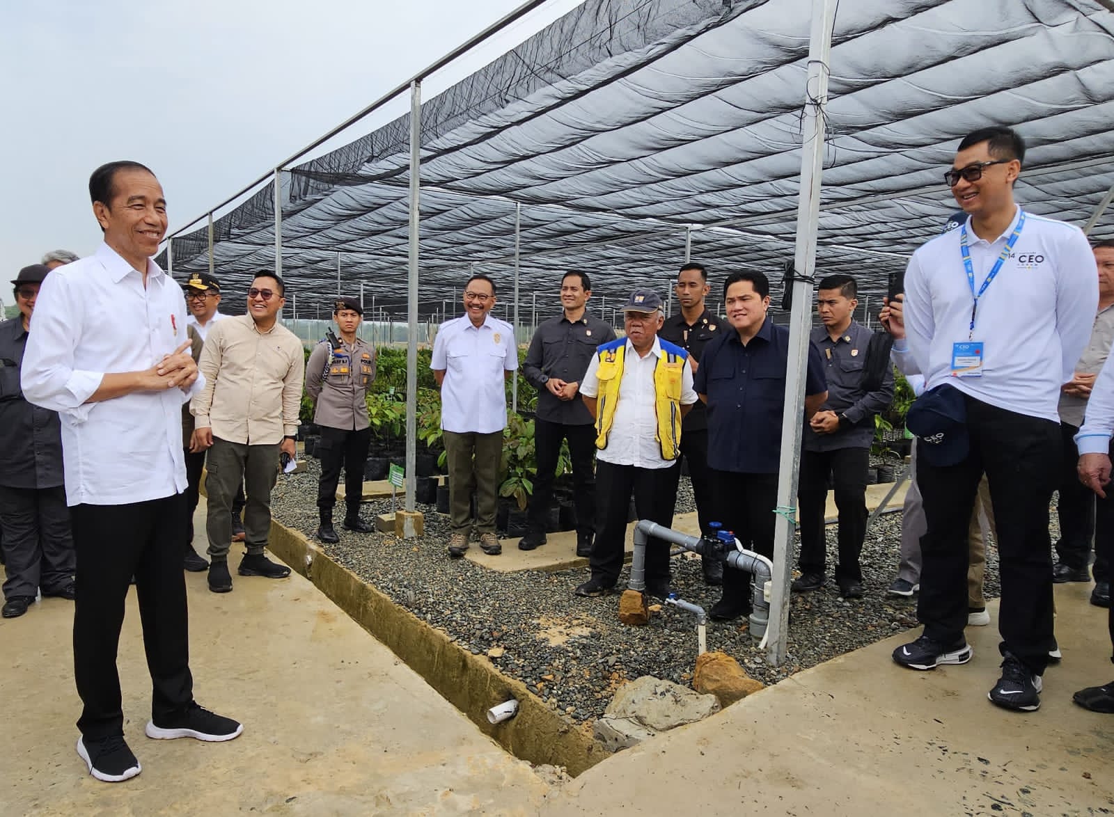 Presiden Joko Widodo saat melakukan kunjungan ke Ibu Kota Nusantara (IKN) di Kalimantan Timur (Kaltim). (Dok: Humas PLN UID Jatim)
