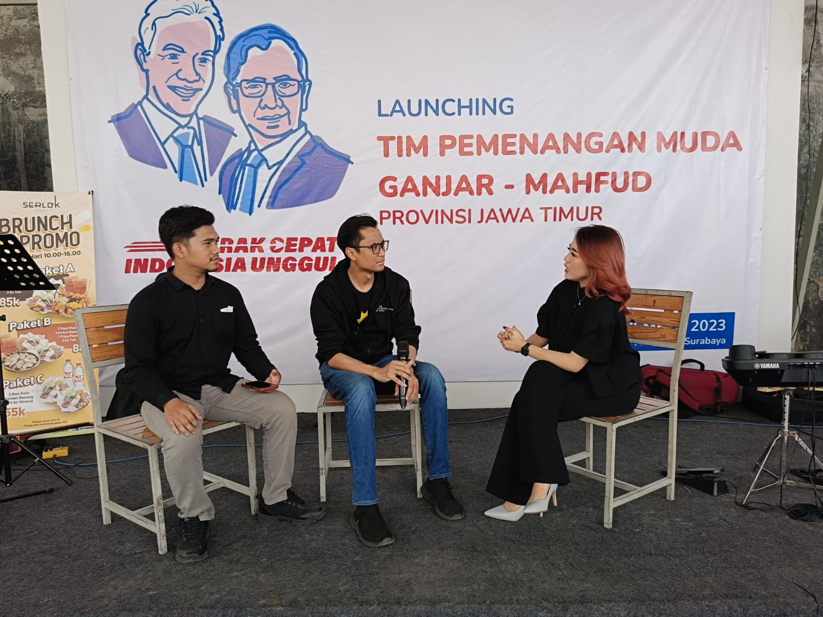 Launching Tim Pemenangan Muda Ganjar-Mahfud Jawa Timur di Surabaya. (Dok: Jurnas.net)