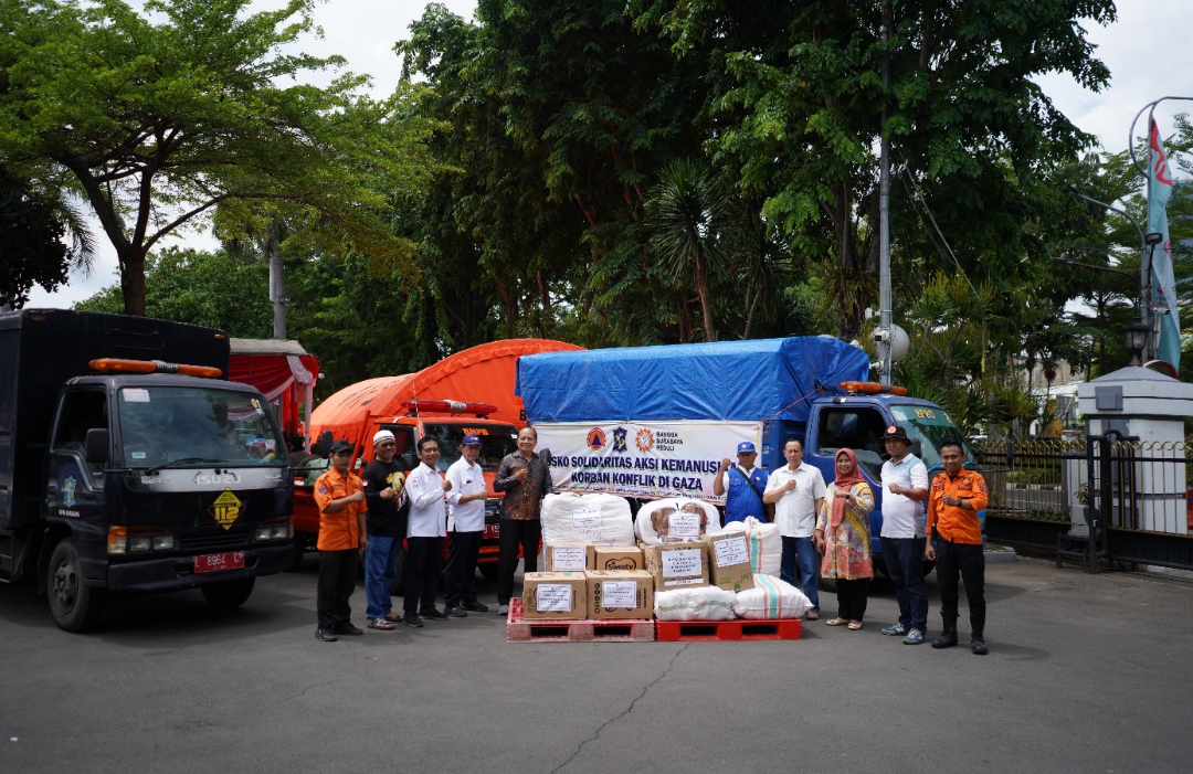 Pemkot Surabaya siapkan logistik bantuan kemanusiaan untuk Palestina. (Dok: Humas Pemkot Surabaya)