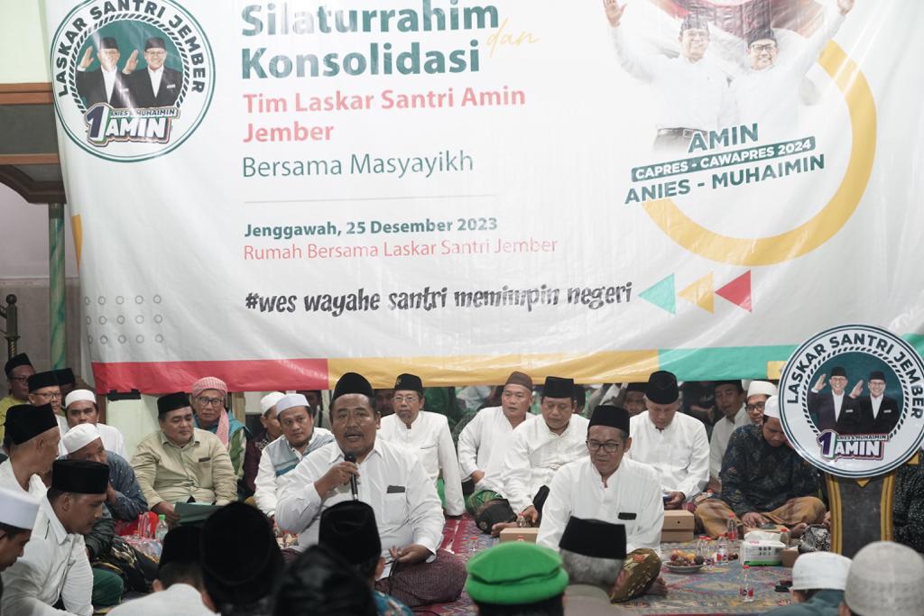 Laskar Santri Jember menggelar silaturrahim bersama ponpes di Jatim. (Dok: Humas Timprov Jatim AMIN)