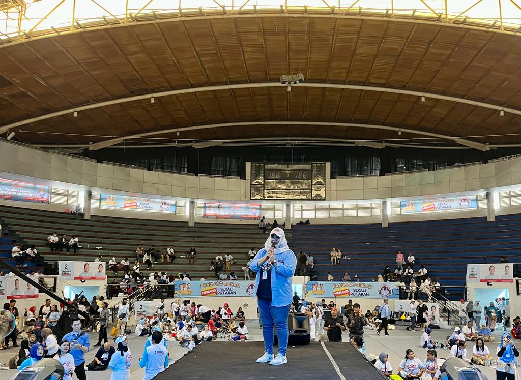 Acara Gebyar Gemoy Untuk Indonesia Maju sepi peminat di DBL Arena Surabaya. (Insani/Jurnas.net)