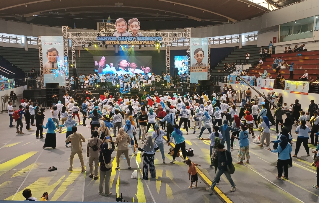 Acara Gebyar Gemoy Untuk Indonesia Maju di DBL Arena Surabaya. (Insani/Jurnas.net)