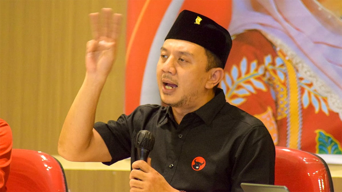 Wakil Ketua DPD PDIP Jatim Bidang Pemenangan Pemilu, Deni Wicaksono. (Insani/Jurnas.net)