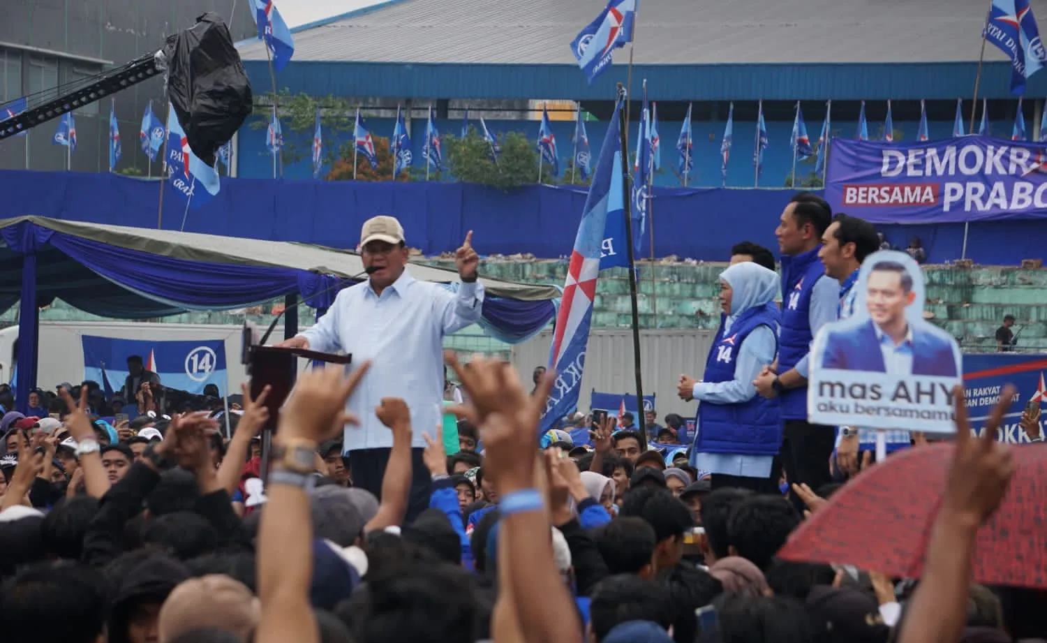 Prabowo Optimis Dukungan Demokrat Menambah Semangat Kemenangan