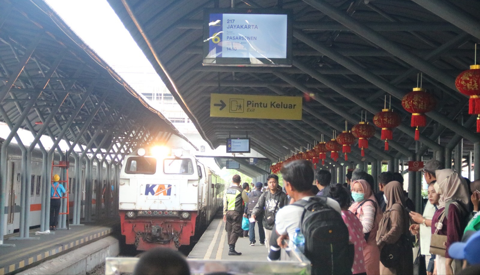 Suasa di Stasiun Gubeng Surabaya. (Dok: Humas Daops 8 Surabaya)