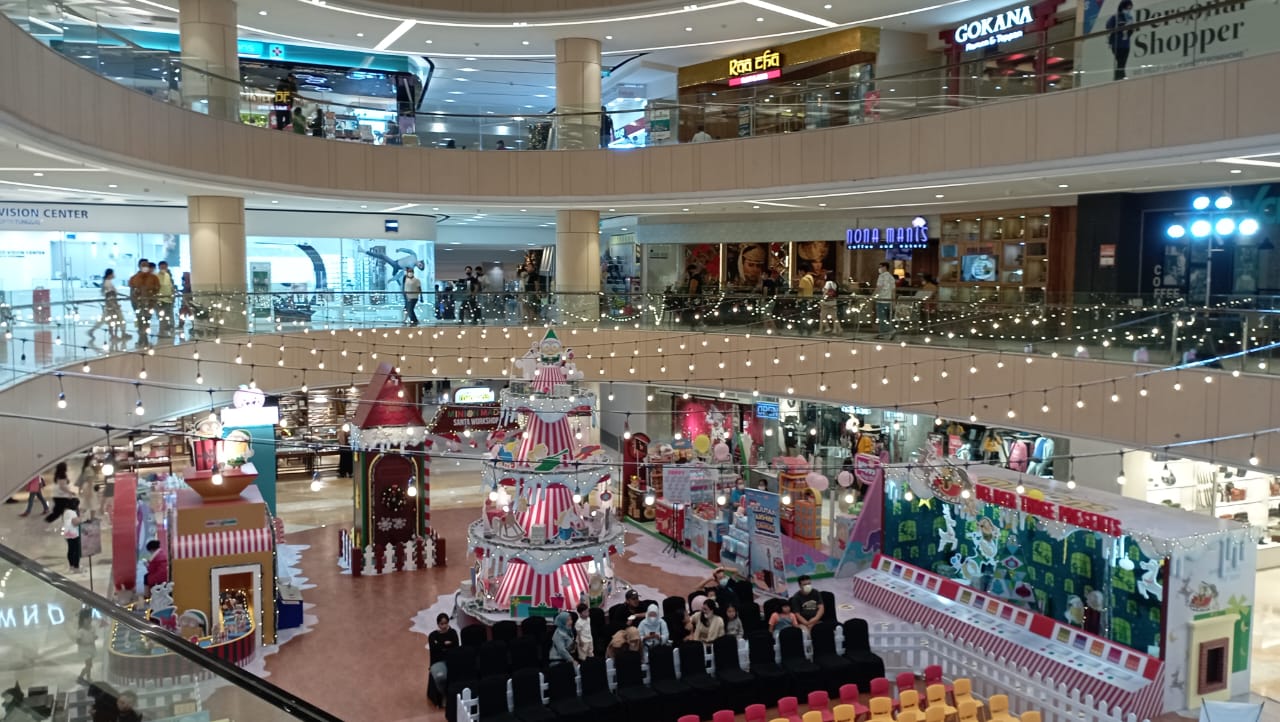 Suasana di Mall Tunjungan Plaza Surabaya saat terjadi gempa. (Istimewa)