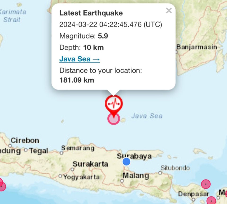 Info BMKG terkait gempa bumi. (Istimewa)