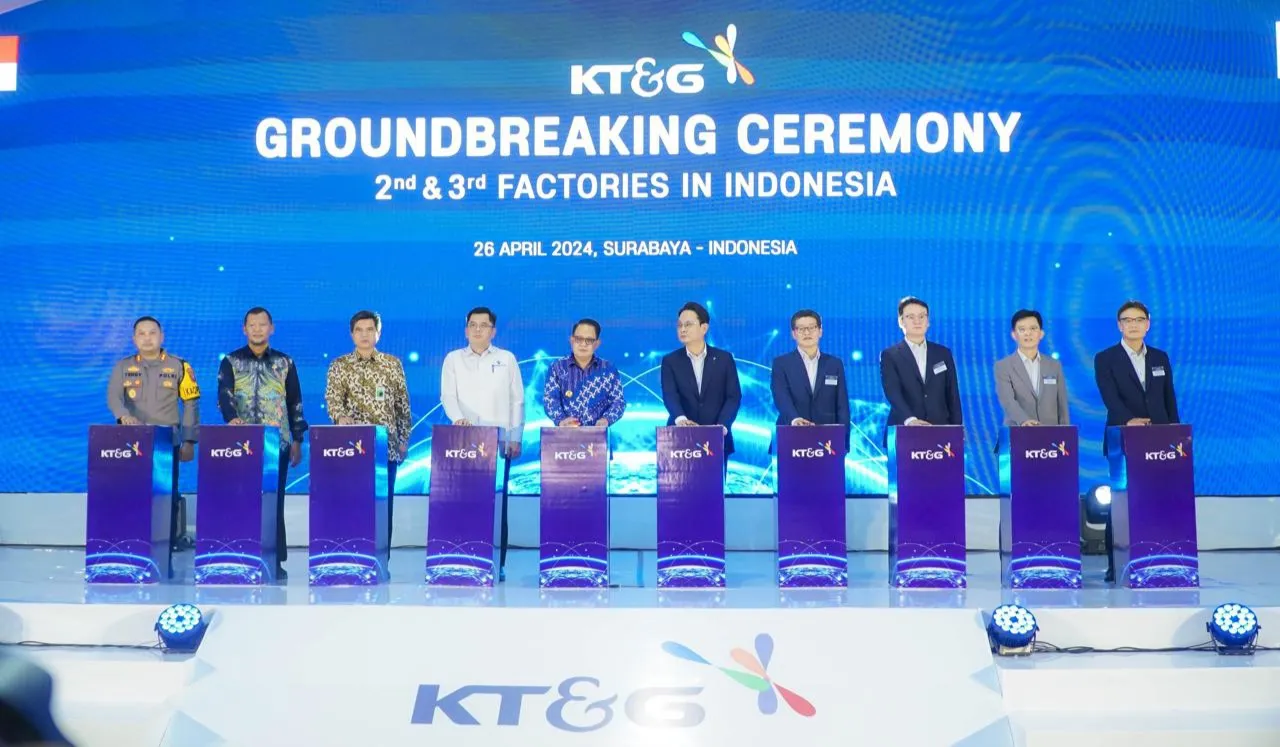 Groundbreaking Pabrik KT&G di PIER Jadi Bukti Bagusnya Iklim Investasi Jatim