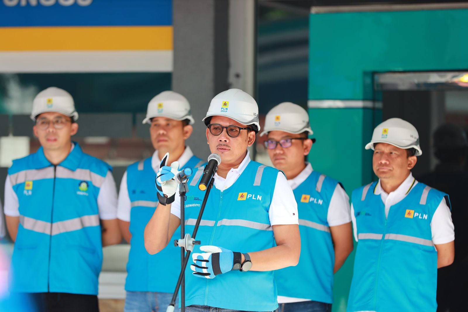 General Manager PLN UID Jawa Timur, Agus Kuswardoyo dalam Sosialisasi Eskternal SMAP. (Dok: Humas PLN UID Jatim)