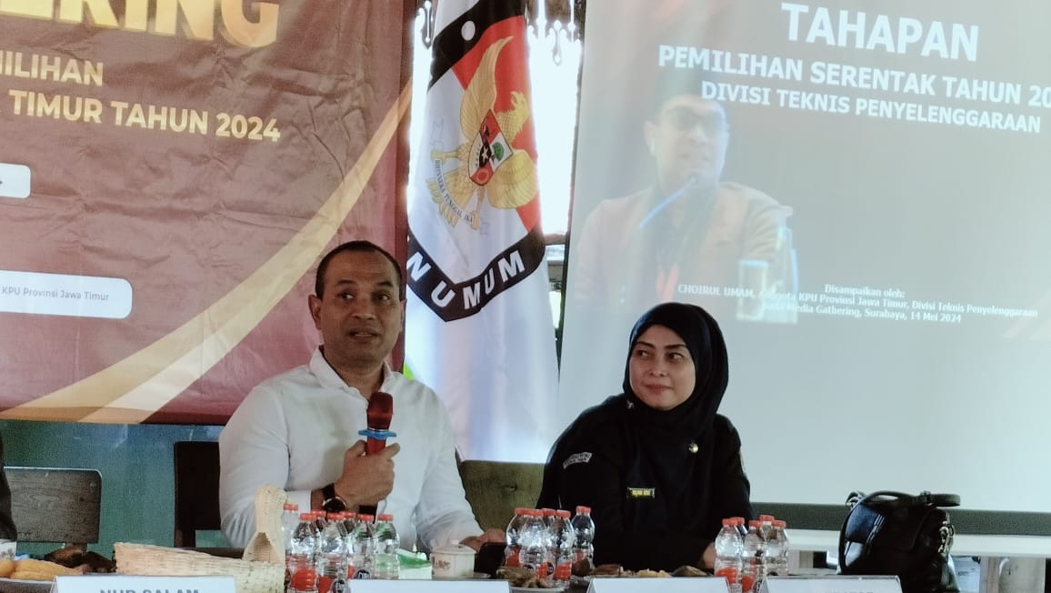 Komisioner Divisi Teknis Penyelenggaraan Pemilu KPU Jatim, Choirul Umam. (Insani/Jurnas.net)
