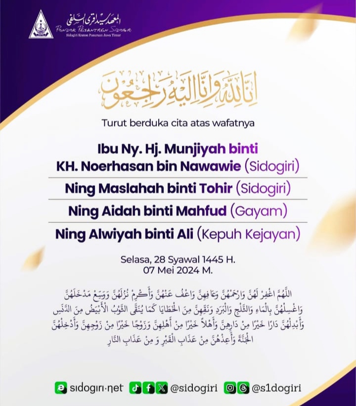 Banner di instagram Pondok Pesantren Sidogiri. (Instagram)