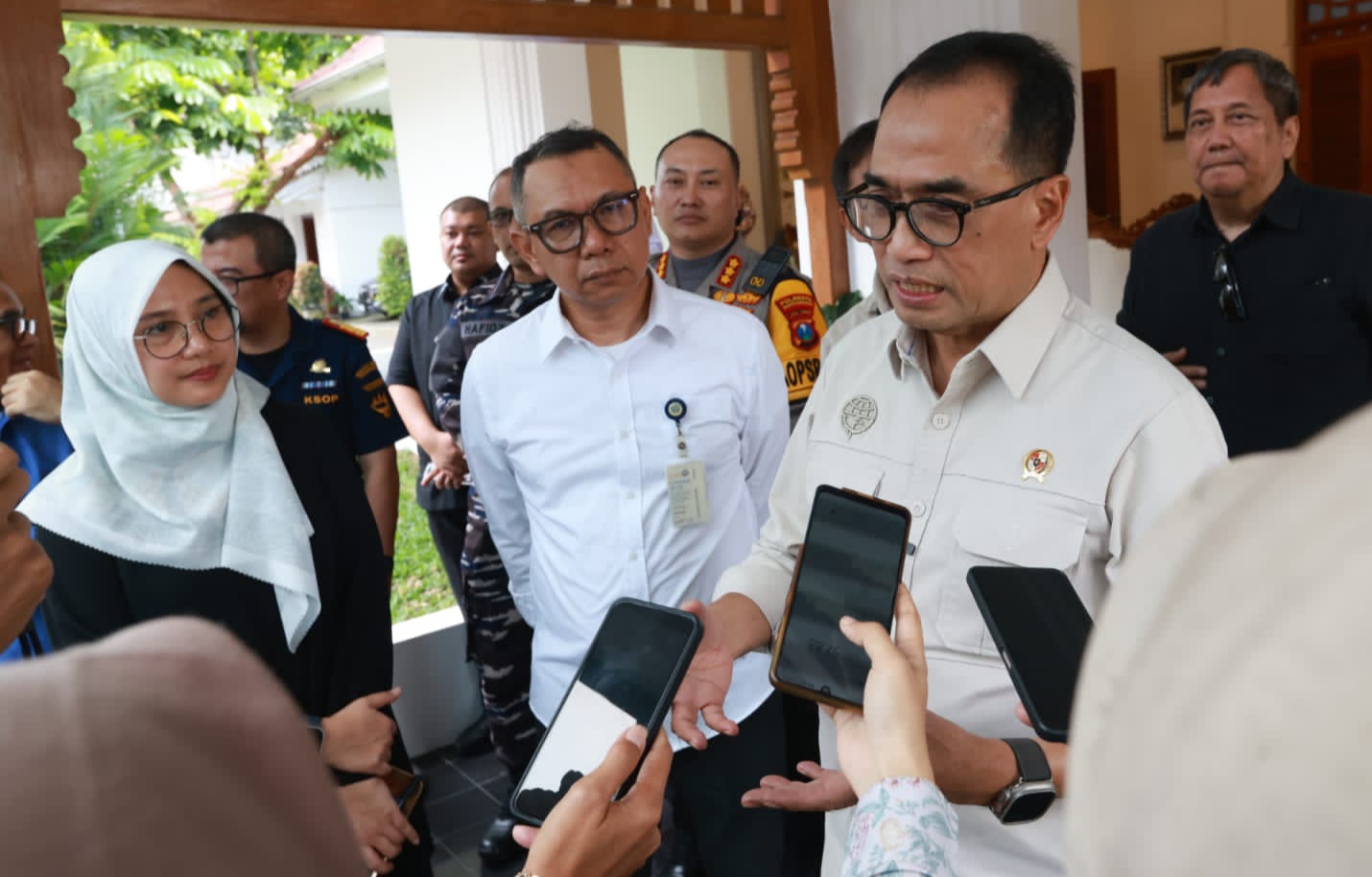 Menteri Perhubungan (Menhub), Budi Karya Sumadi, saat kunjungan kerja ke Kabupaten Banyuwangi, Jawa Timur. (Dok: Humas Pemkab Banyuwangi)