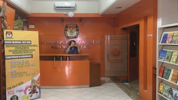 Kantor Komisi Pemilihan Umum (KPU) Provinsi Jawa Timur di Surabaya. (Istimewa)