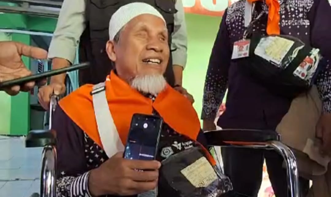 Kasiyo, 70, tukang pijat tuna netra asal Tabanan, Bali. (Insani/Jurnas.net)