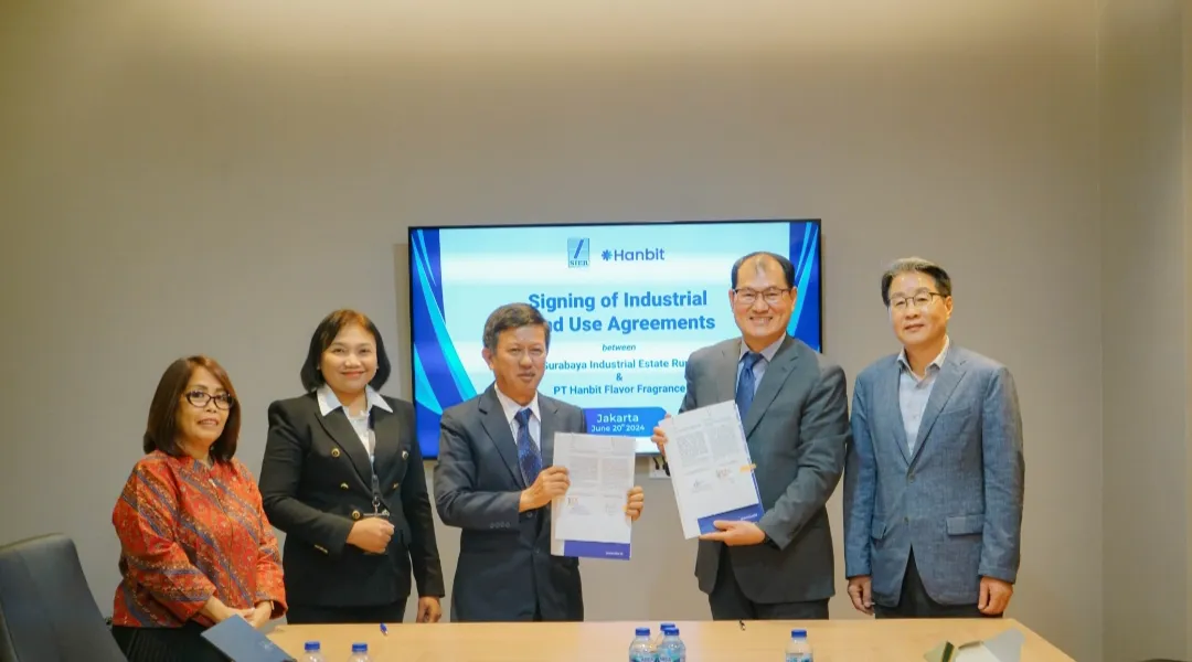 Perusahaan Korea Hanbit Flavor & Fragrance Tanda Tangani Pemanfaatan Lahan Industri di PIER