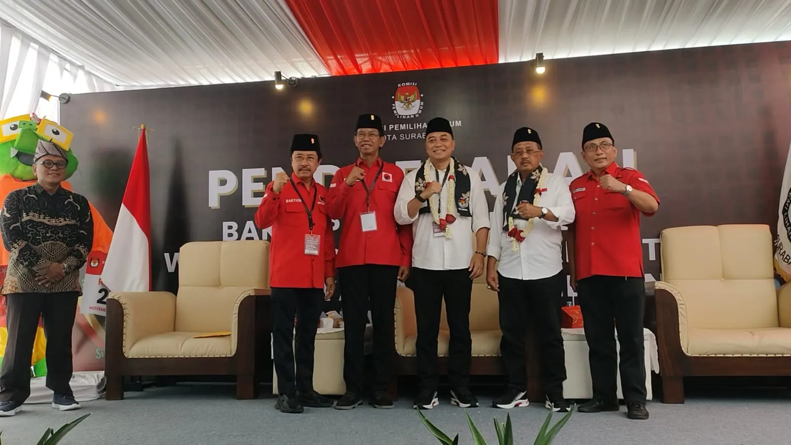 Duet Petahana Eri Cahyadi-Armuji Lawan Kotak Kosong di Pilwali Surabaya 2024