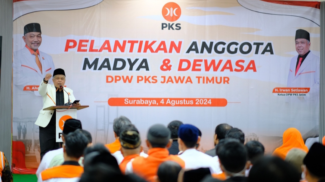Ketua DPW PKS Jawa Timur Irwan Setiawan, di sela pelantikan Anggota Madya dan Dewasa. (Dok: Humas DPW PKS Jatim)