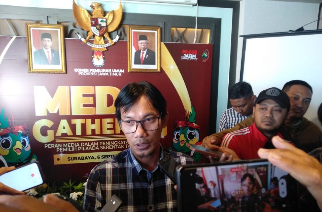 Komisioner KPU Jatim, Nur Salam. (Insani/Jurnas.net)