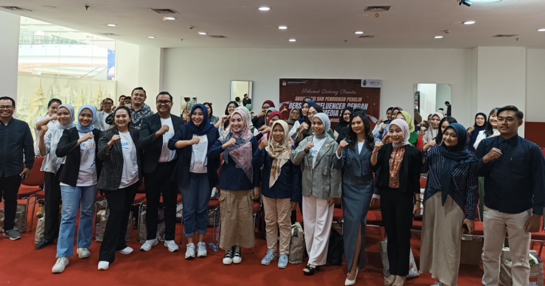 Kegiatan sosialisasi Pilkada Jatim dengan menggandeng influencer. (Insani/Jurnas.net)