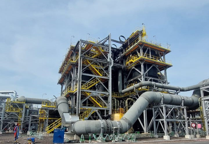 Situasi Smelter PT Freeport Indonesia (PTFI) di Kabupaten Gresik, Jawa Timur, pasca terjadi kebakaran. (Dok: Humas PTFI)