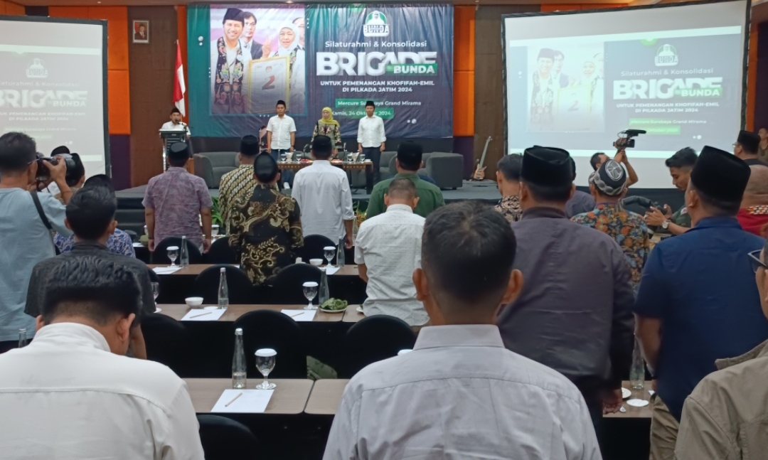 Brigade Bunda deklarasi dukung Khofifah-Emil di Pilgub Jatim. (Insani/Jurnas.net