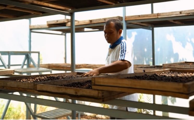 Endrias Bambang, Founder Koperasi Produsen Kopi Wonosalam, salah satu dampingan Program Communal Branding Dinas Koperasi dan UKM Prov. Jawa Timur. (Iatimewa)