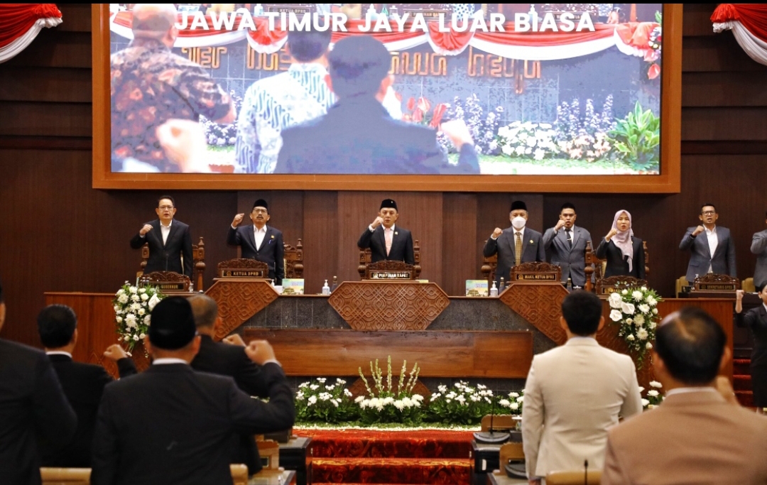 Sidang Paripurna DPRD Jawa Timur. (Dok: Humas Pemprov Jatim)