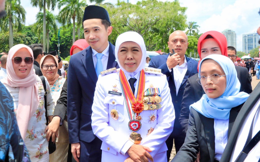 Gubernur Jawa Timur Khofifah Indar Parawansa, usai dilantik di Istana Jakarta. (Dok: Humas Pemprov Jatim)