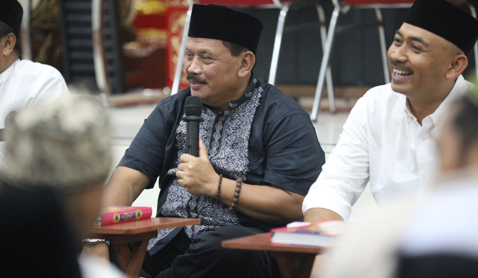 Bupati Ngawi, Ony Anwar, dalam tausiyah Ramadan yang digelar di Aula Megawati Soekarnoputri, DPD PDI Perjuangan Jawa Timur. (Insani/Jurnas.net)