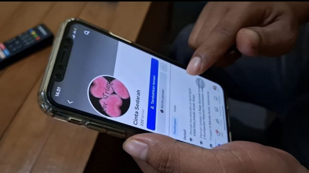 Grup Facebook Cinta Sedarah. (Dok: Polres Gresik)