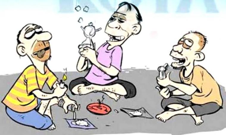 Ilustrasi - pesta sabu