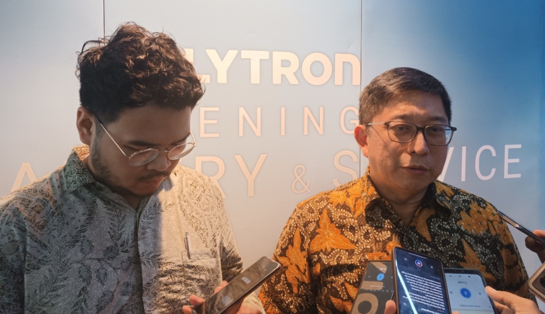 Commercial Director Polytron, Tekno Wibowo, di sela peresmian showroom. (Insani/Jurnas.net)