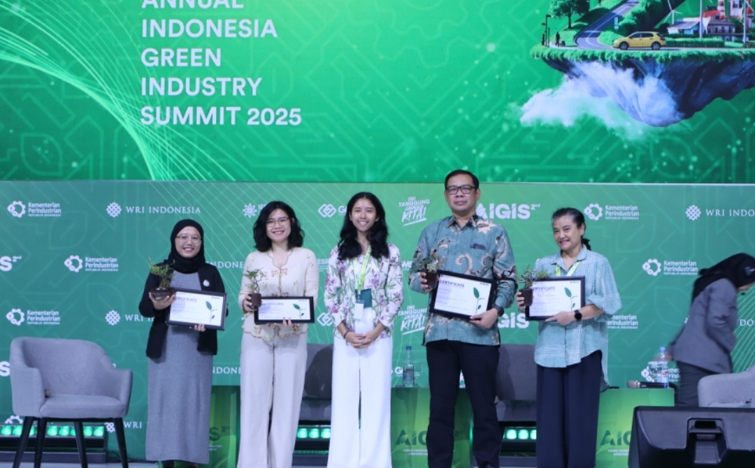 Sebuah acara Annual Indonesia Green Industry Summit (AIGIS) 2025. (Istimewa)