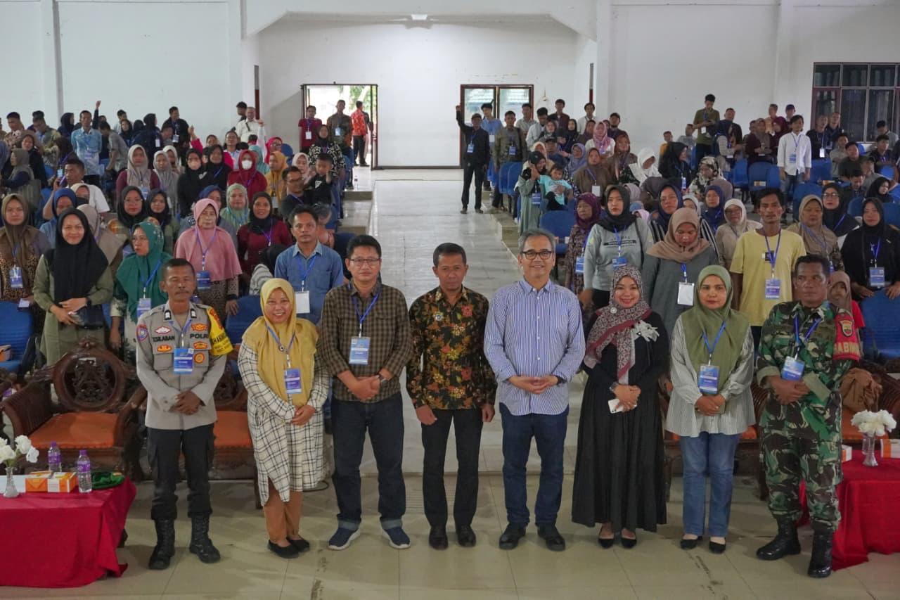Anggota Komisi IX DPR RI Sihar Sitorus sosialisasikan Program MBG di Gedung Pertemuan Asrama Haji Rantau Prapat, Kabupaten Labuhan Batu pada Jumat, 19 September 2025. (Istimewa)