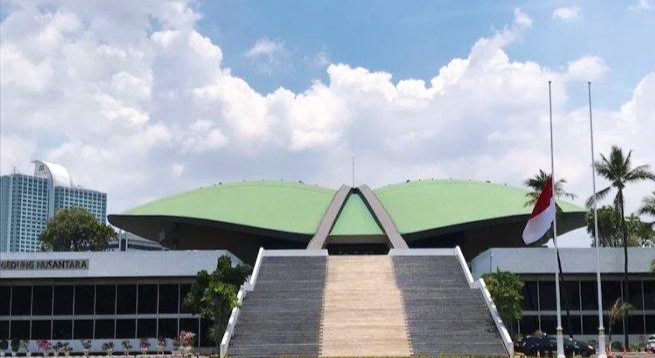 Ilustrasi gedung DPR RI.