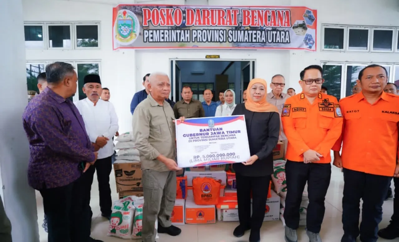 Jawa Timur Kirim Bantuan Rp5 Miliar dan Relawan Untuk Sumatera Hingga Aceh 