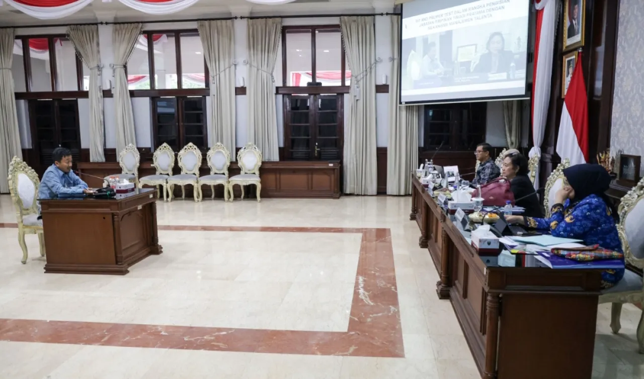 Pemkot Surabaya melakukan Uji Kompetensi Jabatan Pimpinan Tinggi (JPT) Pratama. (Humas Pemkot Surabaya)