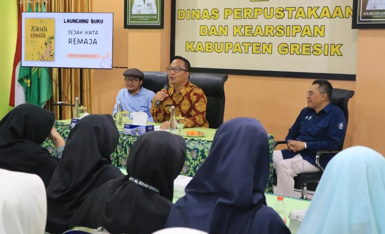 Gresik Lahirkan Penulis Muda Lewat Antologi Cerpen Pelajar Berjudul 'Jejak Kata Remaja'