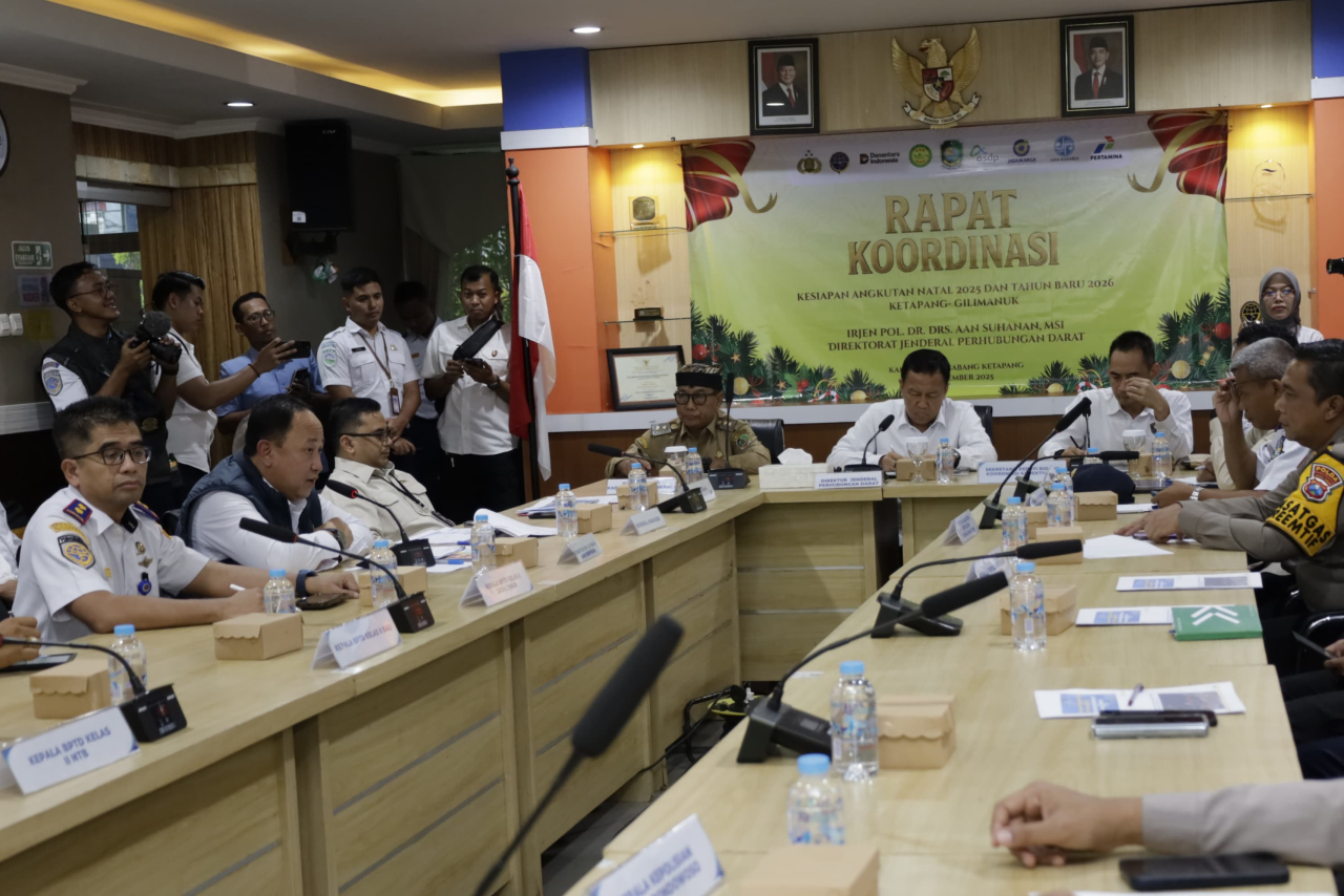 Kementerian Perhubungan (Kemenhub) menggelar rapat koordinasi khusus di Kabupaten Banyuwangi. (Humas Pemkab Banyuwangi)