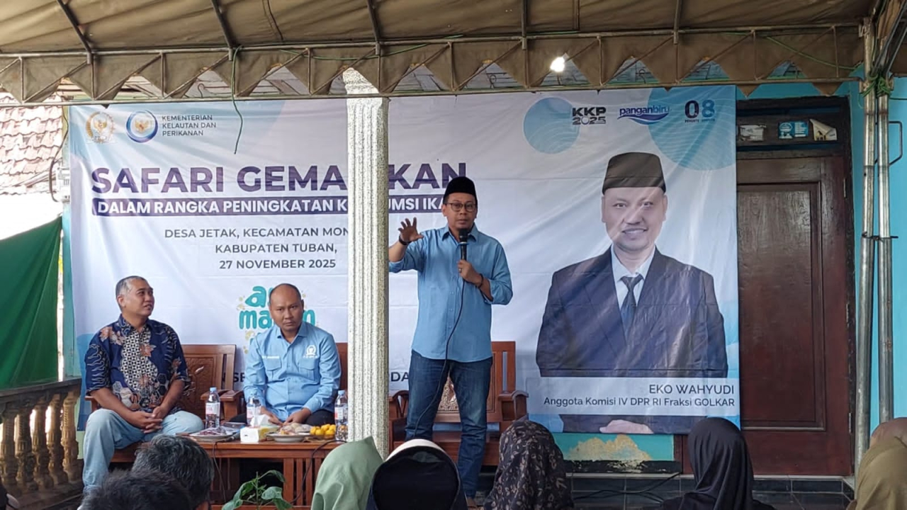 Kegiatan Safari Gemarikan (Gerakan Memasyarakatkan Makan Ikan) bersama Anggota Komisi IV DPR RI Eko Wahyudi, di Kabupaten Tuban. (Dok: Jurnas.net)
