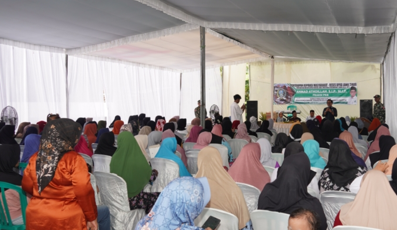 Anggota DPRD Jatim dari Fraksi PKB, Ahmad Athoillah atau Gus Atho’, saat reses di Mojokerto. (Dok: Jurnas.net)