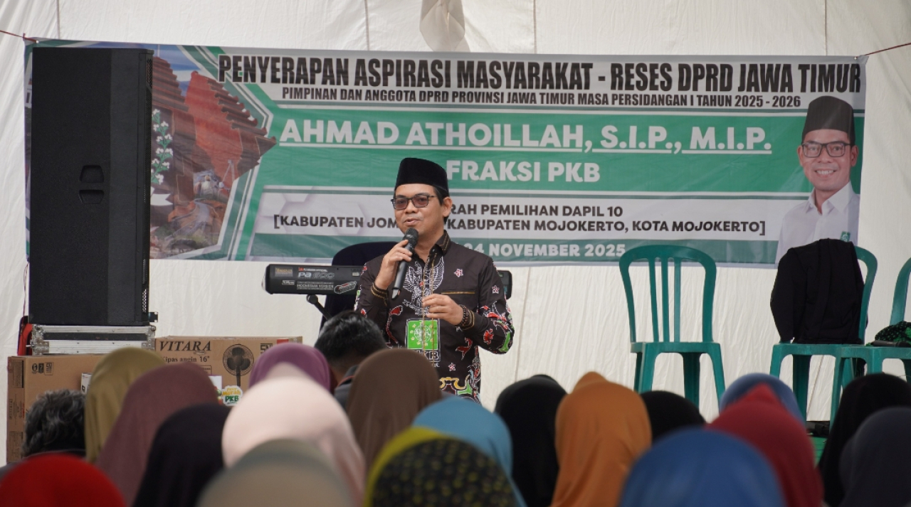 Anggota DPRD Jatim, Ahmad Athoillah alias Gus Atho', saat reses di Desa Gajah, Kecamatan Ngoro, Kabupaten Jombang. (Dok: Jurnas.net)