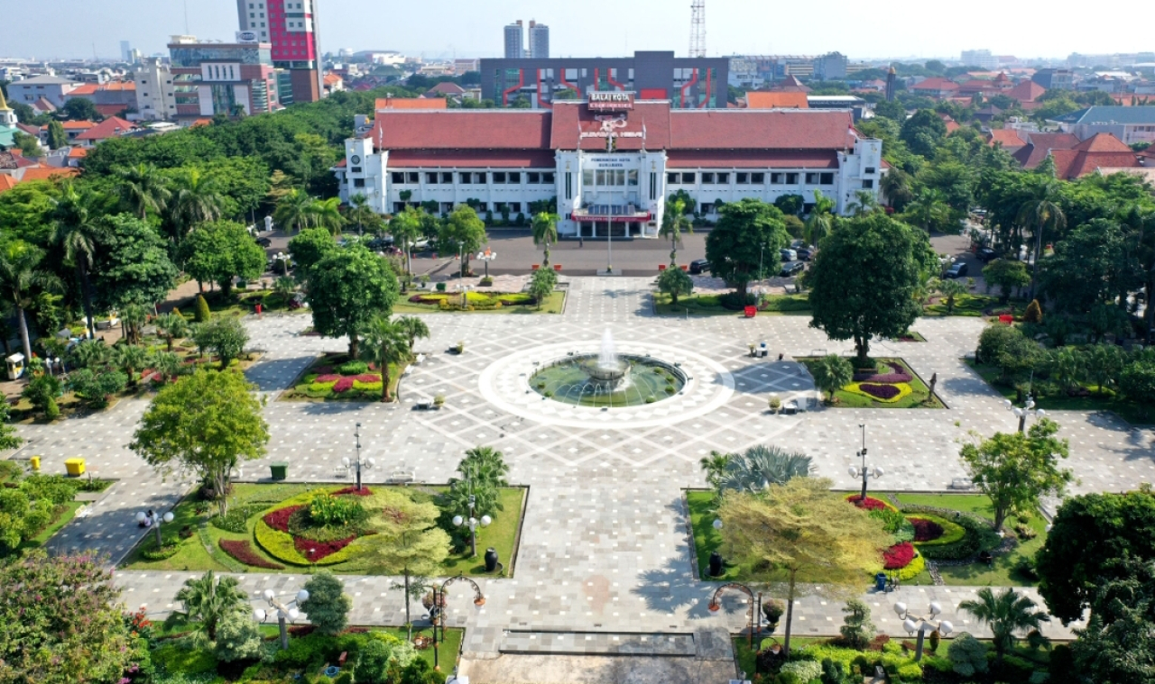 Kantor Balai Kota Surabaya, Jawa Timur. (Humas Pemkot Surabaya)